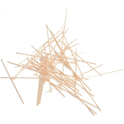 Reed Diffuser Sticks, Jecnovo Pack of 100 Fiber Sticks with Handmade Linen Bag, Safe and Non-Toxic, 9 Inches Long 3Mm Diameter Aromatherapy Diffusers for Home, Spa and Office(Beige)