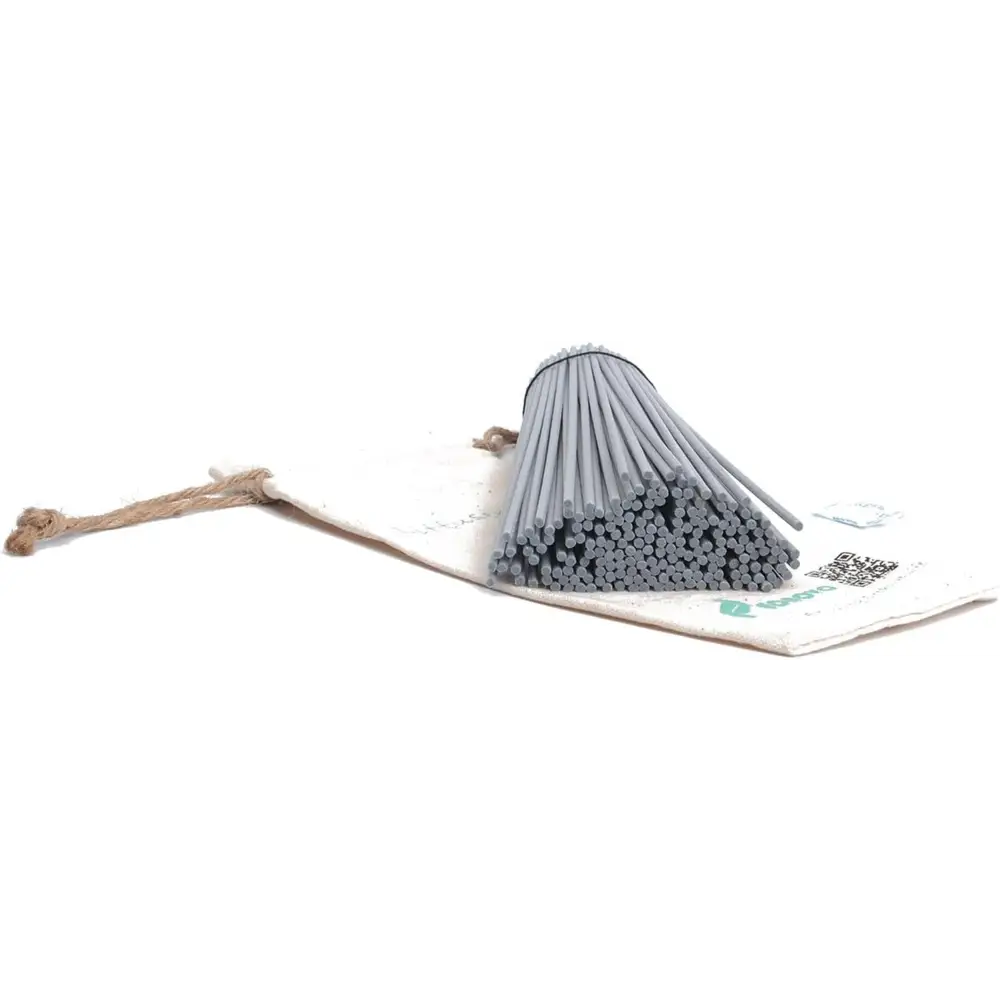 Reed Diffuser Sticks, Jecnovo Pack of 100 Fiber Sticks with Handmade Linen Bag, Safe and Non-Toxic, 9 Inches Long 3Mm Diameter Aromatherapy Diffusers for Home, Spa and Office(Beige)