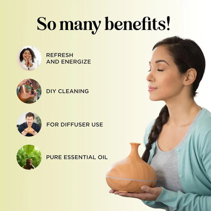 Terracotta vase with natural finish and minimalist design for Lemongrass Essential Oil Bottle