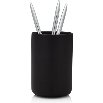 Matte Black Toothbrush Holder for Vanity Countertops, Small Toothbrush Holder - Matte Black Collection