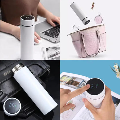 500ML Temperature Display Thermos Cup Stainless Steel Divided Thermos Bottle Outdoor Vacuum Insulated Cup Father'S Day Gift