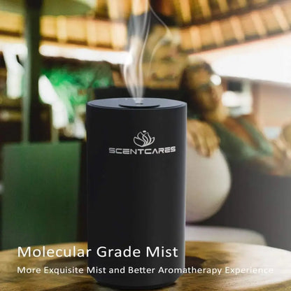 Sentiment Diffuser, Diffusers for Home, Scent Diffuser - Portable & Smart & Cordless Design, for 3 Cold Mist & Timer 1/2/3H (Black)