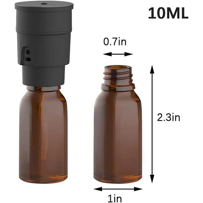 Sentiment Diffuser, Diffusers for Home, Scent Diffuser - Portable & Smart & Cordless Design, for 3 Cold Mist & Timer 1/2/3H (Black)