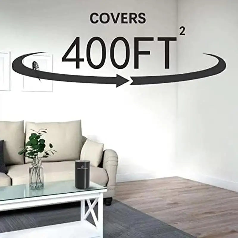 Sentiment Diffuser, Diffusers for Home, Scent Diffuser - Portable & Smart & Cordless Design, for 3 Cold Mist & Timer 1/2/3H (Black)