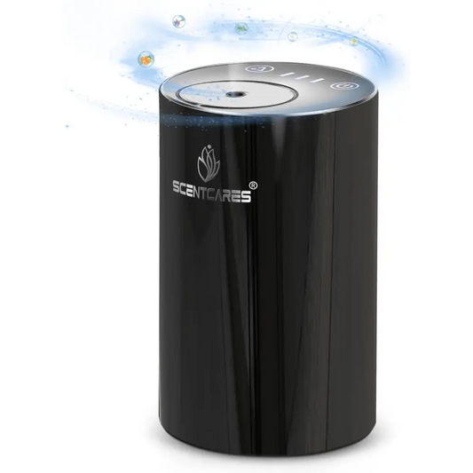 Sentiment Diffuser, Diffusers for Home, Scent Diffuser - Portable & Smart & Cordless Design, for 3 Cold Mist & Timer 1/2/3H (Black)